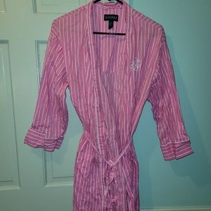 Euc Pink Ralph lauern robe size s/m